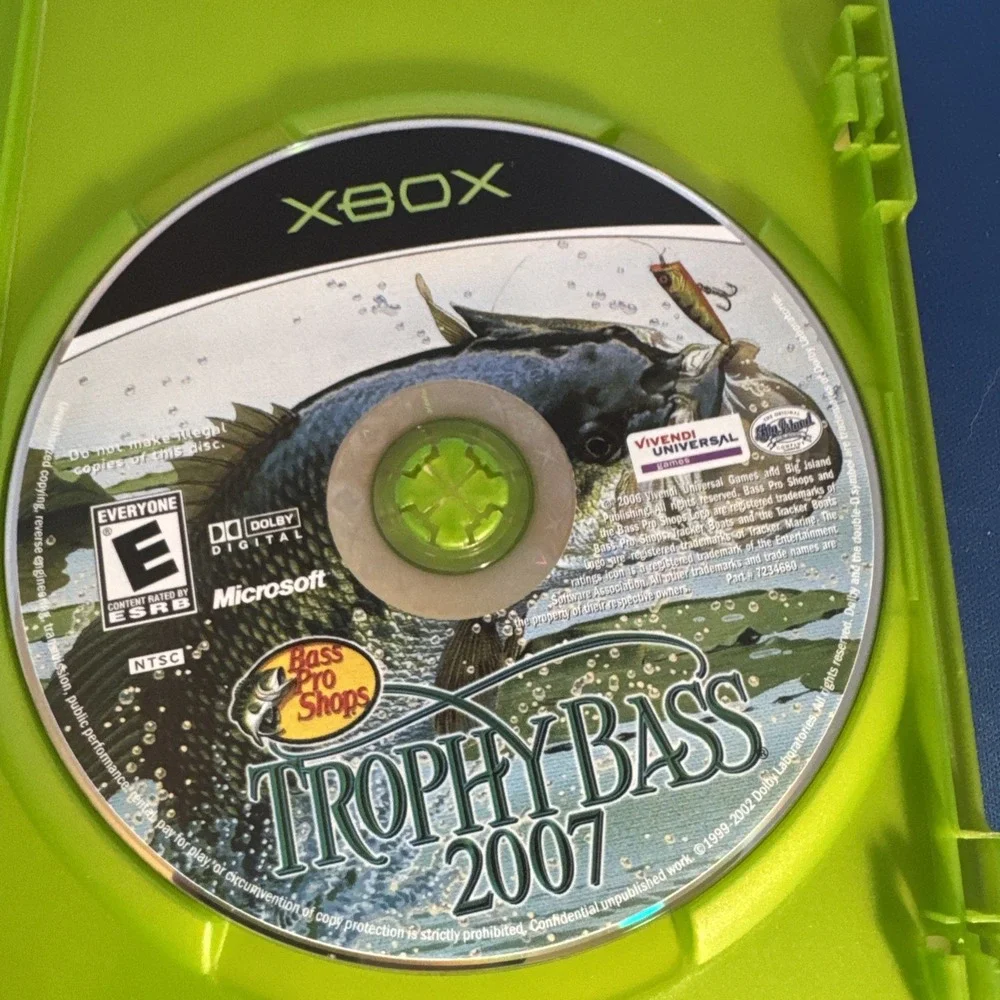 Bass Pro Shops Trophy Bass 2007 Xbox Complete in Box CIB Fishing